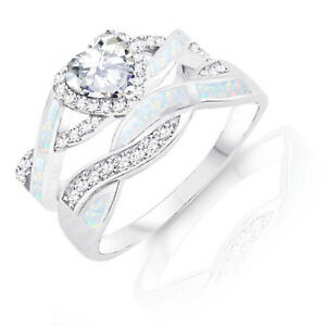 【送料無料】ジュエリー・アクセサリー ハートケルトホワイトオパールシルバーリングtransparent coeur infini celtique blanc opale w cz argent bague parure
