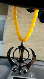 【送料無料】ジュエリー・アクセサリー メッキパンジャブシークグランドカンダカーペンダントplaque argent punjabi sikh grand khanda pendentif voiture accrocher en jaune