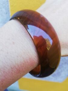 【送料無料】ジュエリー・アクセサリー ベークライトブレスレットbracelet ancien de couleur ambre en bakelite