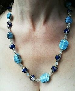 【送料無料】ジュエリー・アクセサリー ベリタベクリスタルビーズネックレスムラーノcollier ancien perle de cristal veritabe, annee 40 env, murano