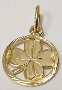 【送料無料】ジュエリー・アクセサリー クローバーリーフプレートカラーcollier plaquettes feuille de trefle en 333 or jaune 2070298230301