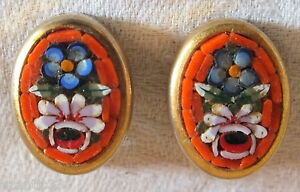 【送料無料】ジュエリー・アクセサリー イヤリングマイクロモザイクモザイクイヤリングクリップboucles oreilles clips micro mosaique mosaic earring｜hokushin