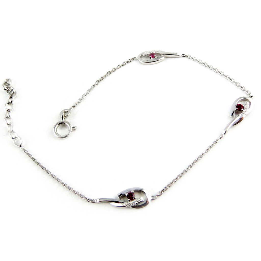 【送料無料】ジュエリー・アクセサリー ルビーシルバーブレスレットスカーレットaltesse [l0072]  bracelet argent scarlett rubis