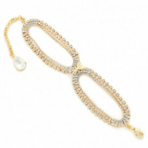 【送料無料】ジュエリー・アクセサリー ブラッチャレゴールドクリスタルpatrizia pepe bracciale 2v9524 a7c4 goldcrystal