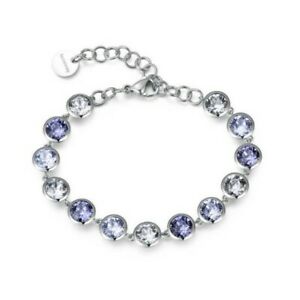 【送料無料】ジュエリー・アクセサリー ブラッチャルブロスウェイアクシアイオエクリスタリリラbracciale brosway symphonia acciaio e cristalli  bym32 lilla