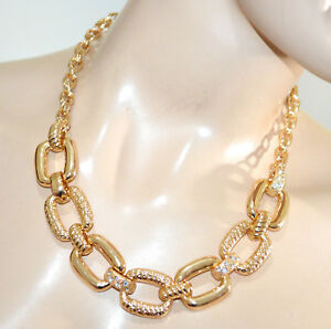 【送料無料】ジュエリー・アクセサリー ゴールドゴールドダウンリングラインストーンチェーンジュエリーcollier or dore femme ras du cou anneaux strass chaine or bijoux fantaisie g30
