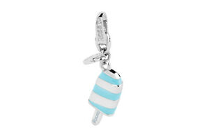 【送料無料】ジュエリー・アクセサリー シオンドロジェラートロサトチャームアルジェントスマルトセレステciondolo gelato rosato charm argento 925 smalto celeste ho012