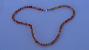 【貨物輸送無料】宝飾品・佩び物 サンゴネックレスサンゴネックレスancien collier en corail argent, collier corail peau dange