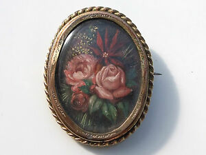 【貨物輸送無料】宝飾品・佩び物 ブローチフォトホルダーインプラークbelle broche ancienne xixeme  portephoto , souvre derriere   en plaque or