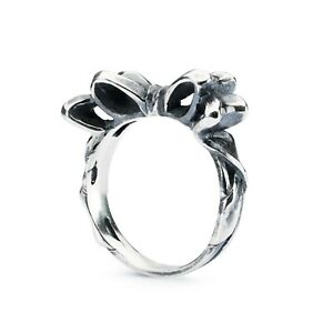 【送料無料】ジュエリー・アクセサリー アネロトロルビーズフィオッコタグリボウリングアルジェントシルバーanello donna trollbeads fiocco tagri00372 mis 12 bow ring argento silver
