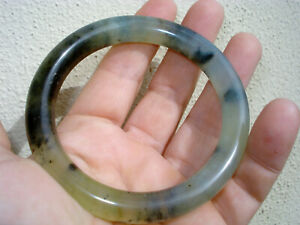 【貨物輸送無料】宝飾品・佩び物 ジェイドブレスレットtres beau bracelet ancien en jade  jonc  petit poignet