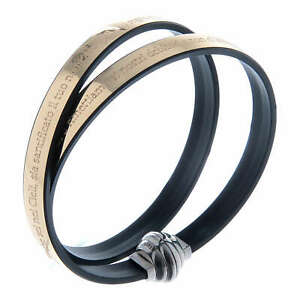 【送料無料】ジュエリー・アクセサリー アーメンブレスレットbracelet amen thermoplastique gravure or notre pere arg 925
