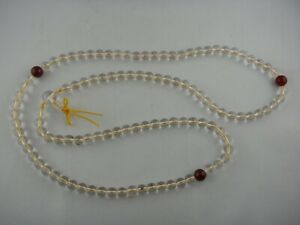 【貨物輸送無料】宝飾品・佩び物 マラロッククリスタルミネラルmala bouddhiste  cristal de roche  90 糎  mineraux