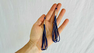 【貨物輸送無料】宝飾品・佩び物 ラピスシルバーイヤリングlapis et argent boucles doreilles