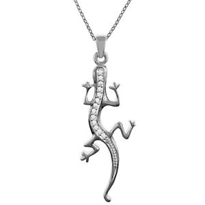 【送料無料】ジュエリー・アクセサリー シルバージルコニウムサラマアンドレペンダントチェーンlot pendentif salamandre en argent et zirconium chaine longueur au choix