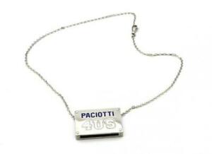 【貨物輸送無料】宝飾品・佩び物 チェーザレパシオッティネックレスステンレスcollier  cesare paciotti  4ucl0150 acier inoxydable blanc