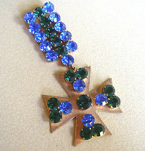 【送料無料】ジュエリー・アクセサリー ドーレメタルピンラインストーン950 broche metal dore et strass