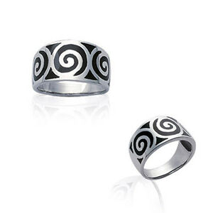 【貨物輸送無料】宝飾品・付属物 アルジェントバゲサイズbague en argent 925 et resine  femme  taille 52