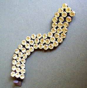 【貨物輸送無料】宝飾品・佩び物 ストラスブレスレット962   bracelet trois rangs paves de strass