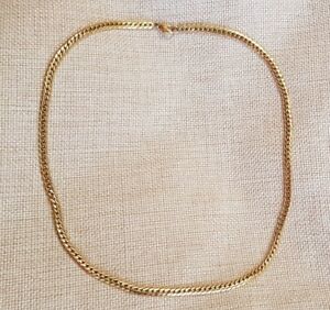 【貨物輸送無料】宝飾品・佩び物 ゴールドメッキネックカラーcollier ras du cou en plaque or maille anglaise v759