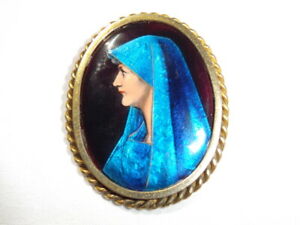 【貨物輸送無料】宝飾品・佩び物 スープアットエナメルブローチbroche en metal dore a decor demail signe e soupat