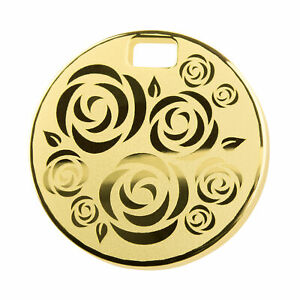 【貨物輸送無料】宝飾品・佩び物 エルンストデザインペンダントポリメッキernstes design pendentif an349 fleur acier inoxydable poli or jaune plaque