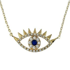 【貨物輸送無料】宝飾品・添え物 カラーメッキゴールドジルコニウムオキシデスcollier oeil plaque or et oxydes zirconium  longueur 40 糎  5 糎  femme