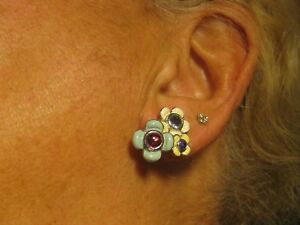 【貨物輸送無料】宝飾品・佩び物 イヤリングクリップウナストリアboucles d oreilles a clips signees una storia argent massif