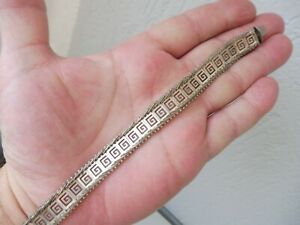 【貨物輸送無料】宝飾品・佩び物 腕輪しろがね色sublime, vieux bracelet, 925 argent, 19xm x 1,3糎