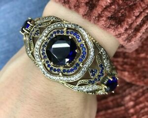 【貨物輸送無料】宝飾品・佩び物 トルコハンドメイドジュエリースターリングシルバーサファイアレディースブレスレットturkish handmade jewelry 925 sterling silver sapphire ladies bracelet
