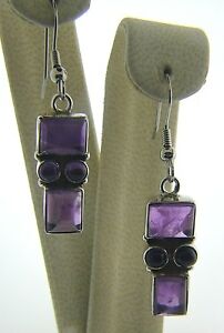 【送料無料】ジュエリー・アクセサリー グラムシルバースターリングアメティストイヤリング71 grammes argent sterling amp; ametyhst boucles doreilles j196