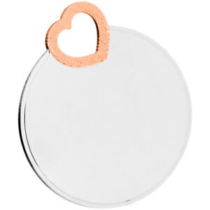 【貨物輸送無料】宝飾品・佩び物 シルバーハートラウンドシットネックレスペンダントpendentif pour collier plaque de gravure rond c?ur sterling argent 59039206