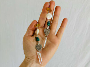 【送料無料】ジュエリー・アクセサリー アンバーターコイズクリスタルシルバーイヤリングambre, turquoise, cristal amp; boucles doreilles argent