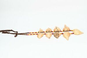 【送料無料】ジュエリー・アクセサリー サンカアムレットナガマラネックレスエスニックジュエルペンダントancien sankha amulette naga mala perles tribal collier, pendentif ethnique bijou