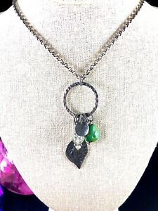 【貨物輸送無料】宝飾品・佩び物 フェザーシルパダネックレスシルバースターリングターコイズクォーツリーフペンダントplume silpada collier 925 argent sterling turquoise quartz feuille pendentif