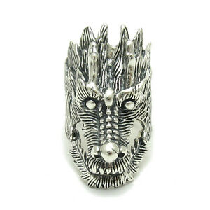 【貨物輸送無料】宝飾品・佩び物 スターリングシルバーリングドラゴンソリッドhuge sterling silver ring dragon solid 925 r001560 empress