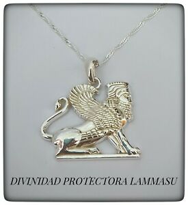 【貨物輸送無料】宝飾品・佩び物 ラマススメリオメソポテミアアシリアプロテクタープラタトロアラドディビニダードアミュレトlammasu sumerio mesopotamia asiria protector plata toro alado divinidad amuleto