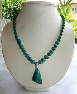 【貨物輸送無料】宝飾品・佩び物 マラカイトネックレスcollier malachite   bxc to 02