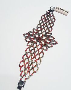 【貨物輸送無料】宝飾品・佩び物 オッタヴィアーニブラチャレコンストラスマルチカラーアートottaviani bracciale con strass multicolor  art 500018b
