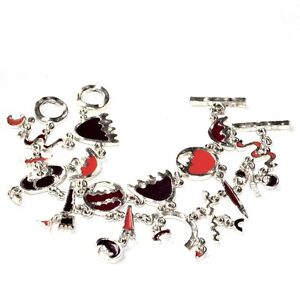 【貨物輸送無料】宝飾品・佩び物 ブレスレットオリジナルエナメルbiche de bere bracelet original email violet rouge edlimitee bijou