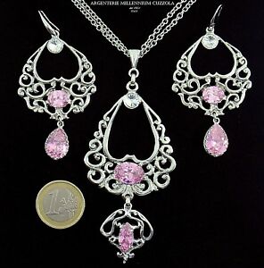 【貨物輸送無料】宝飾品・佩び物 コラーナジルコニクアルゾローザアルジェントマグナグレシアシルバーネックレスクオーツコリアー