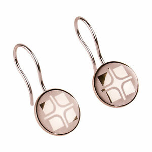 【貨物輸送無料】宝飾品・佩び物 イヤリングゴールドメッキステンレスパターンペンダントernstes design boucles doreilles e325 acier inox plaque or pendentif a motif