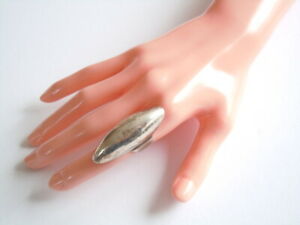 【貨物輸送無料】宝飾品・佩び物 スターリングシルバーヴィンテージリングリングコップフ925 sterling argent vintage bague avec xl ringkopf 8,6 g  largeur 4,7 糎  gr