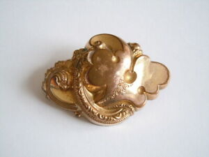 【貨物輸送無料】宝飾品・佩び物 ゴールデンビーダーマイヤーブローチantique dore biedermeier broche 7,6 g4,5 x 3,2 糎