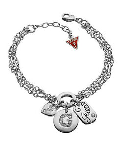【貨物輸送無料】宝飾品・佩び物 ハンドバッグチェーンブレスレットシルバーguess bracelet chaine de main ubb31007 argente