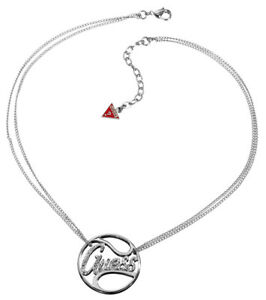 【貨物輸送無料】宝飾品・佩び物 ネックレスシルバーペンダントネックレスguess collier  collier avec pendentif ubn12004 argente