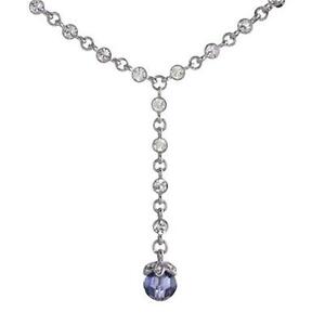 【送料無料】ジュエリー・アクセサリー アナリーズトンシルバーネックレスリラスクリスタルannaleece ton argente collier w lilas amp; transparent cristaux