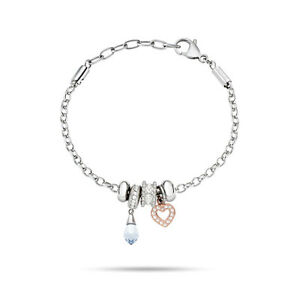 【貨物輸送無料】宝飾品・佩び物 ブレスレットモレラトドロップスチールコンポジットドロップハートbracelet morellato gouttes femme scz787 acier composable goutte c?ur neuf