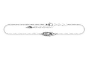 【貨物輸送無料】宝飾品・佩び物 トーマスサボジュエリーフェザーチェビルブレスレットthomas sabo bijoux bracelet de cheville plume ak001363721l27v