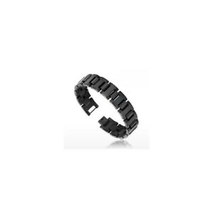 【貨物輸送無料】宝飾品・佩び物 バイオタングステンラージブラックブレスレットbracelet biomagnetic tungstene large noir ip